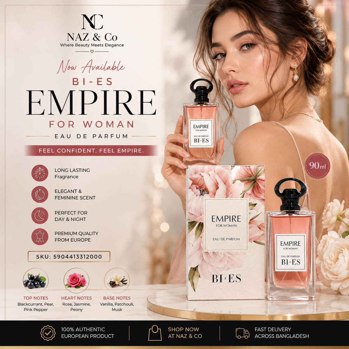 BI-ES Empire For Woman Eau De Parfum