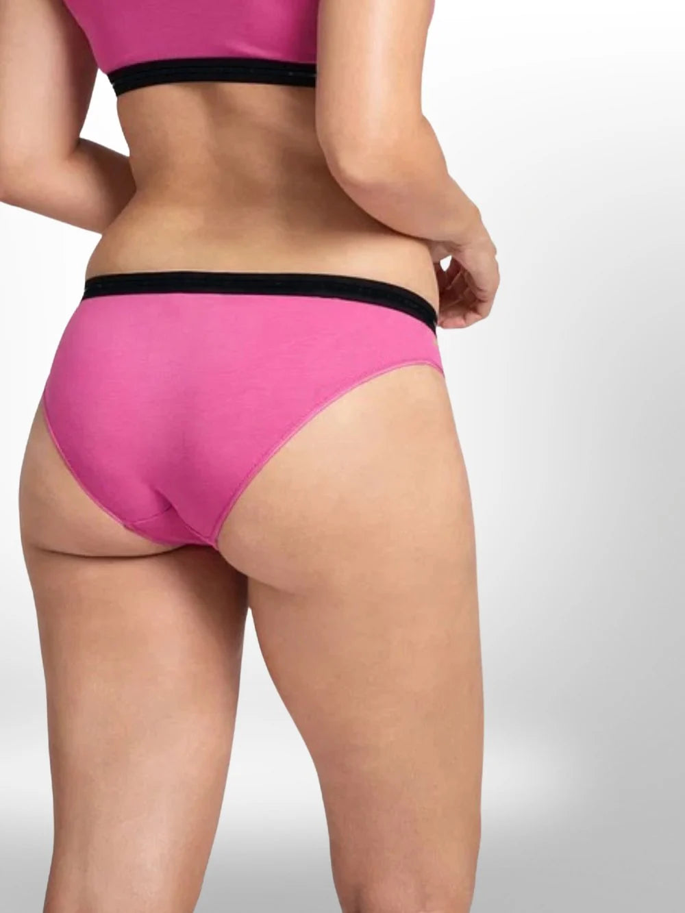 Women’s solid pink cotton innerware