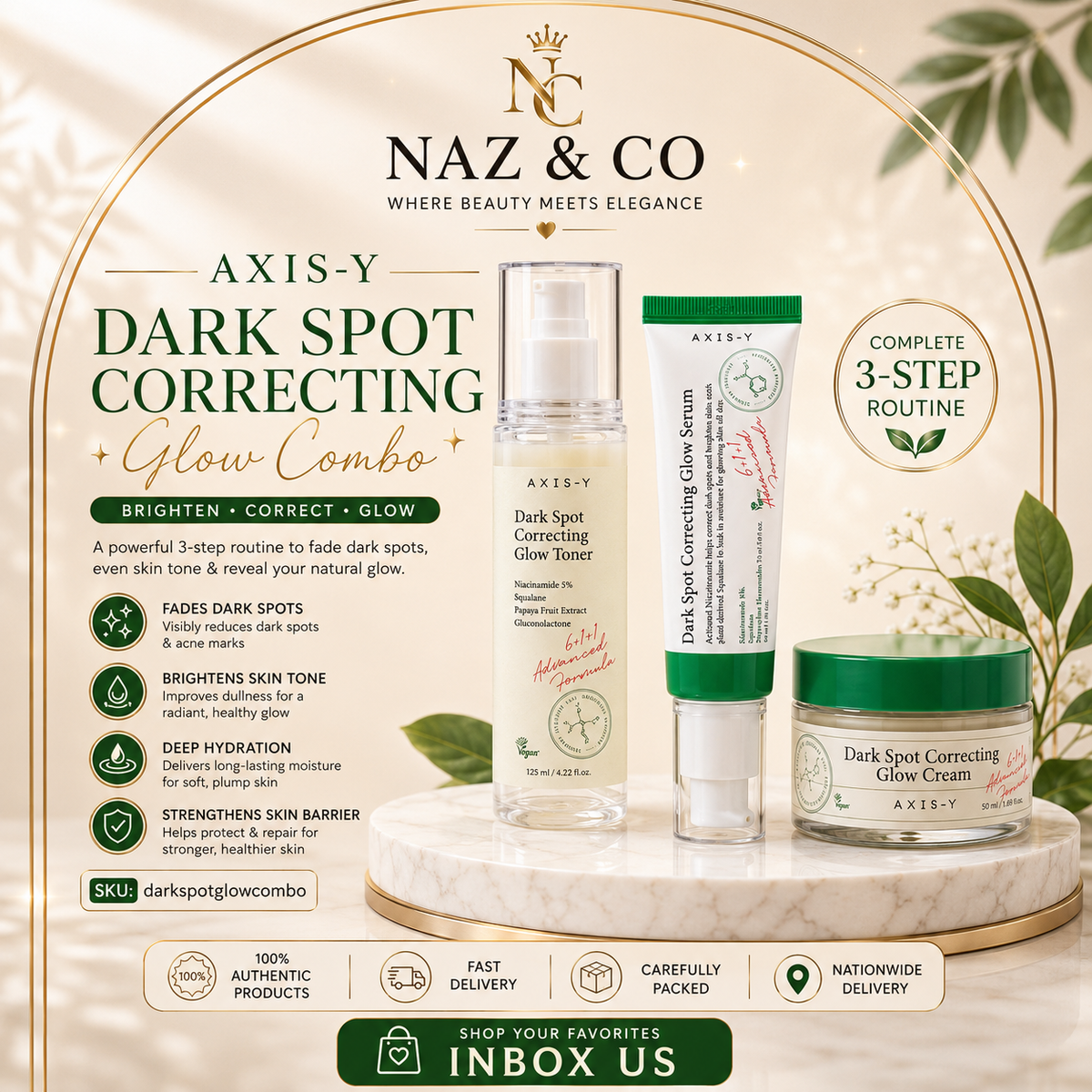 ✨ AXIS-Y Dark Spot Correcting Glow Combo set✨