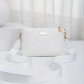 2025 New Wave Pattern Elegant Long Wallet Iron Piece Decorated Hand-Held Shoulder Crossbody Women's Bag Fashion Bag