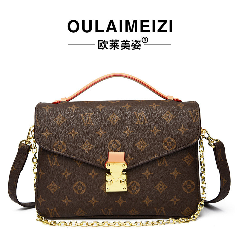 Light Luxury Vintage Handbag for Women, Small Square Bag, 2025 New Model, Vintage K-Shaped Shoulder and Crossbody Bag for Women
